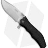 HTM Darrel Ralph Gun Hammer Bowie Liner Lock Knife Black (3.5" Stonewash)