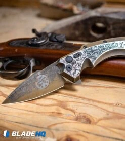 Hogue Knives/Outlaw Ordnance/Manspot X5 Automatic Knife (4" Bronze) Exclusive -CRKT Sales Store Hogue Knives X5 Spear Point Flipper Knife Bronze Manspot Exclusive BHQ 105684 kp gun web