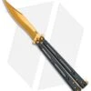 Hom Design Basilisk Elite Balisong Butterfly Knife PVD Ti (4.6" Gold)