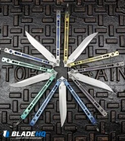 Hom Design Chimera Plus Balisong Knife Satin Ti/Blue G-10 (4.75 Two-Tone) 13 Hom Design Chimera Plus Balisong Knife Satin Ti/Blue G-10 (4.75 Two-Tone) -CRKT Sales Store Hom Design Chimera Premium Balisong Knife Satin Ti Blue G 10 4.75 Two Tone BHQ 100561 kp storm drain web