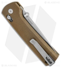 James Brand The Kline Ambi-Slider Knife OD Green Micarta (3.4" SW MagnaCut) -CRKT Sales Store James Brand The Kline Ambi Slider OD Green Micarta SW MagnaCut BHQ 143915 jr side