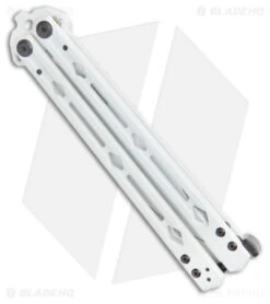 Kershaw Stormtrooper White Lucha Balisong Butterfly Knife (4.5" White) Blade HQ -CRKT Sales Store Kershaw Blade HQ Exclusive White Lucha Balisong Butterfly Knife White BHQ 179251 kc side 2