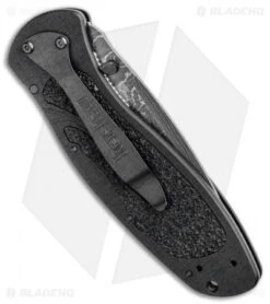 Kershaw Blur Assisted Opening Knife Black Aluminum (3.375" Damascus) 1670BLKDAM 7 Kershaw Blur Assisted Opening Knife Black Aluminum (3.375" Damascus) 1670BLKDAM -CRKT Sales Store Kershaw Blur Assisted Opening Knife Black Aluminum Damascus 1670BLKDAM BHQ 107879 kp side jr