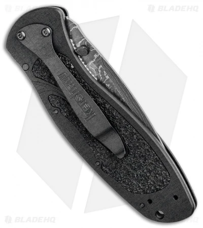 Kershaw Blur Assisted Opening Knife Black Aluminum (3.375" Damascus) 1670BLKDAM 3 Kershaw Blur Assisted Opening Knife Black Aluminum (3.375" Damascus) 1670BLKDAM - Image 3