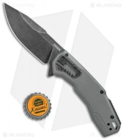 Kershaw Cannonball Assisted Opening Knife Gray PVD Steel (3.5" BlackWash) -CRKT Sales Store Kershaw Cannonball Assisted Opening Gray PVD Steel Blackwash 2061 BHQ 120526 jr bottlecap 2