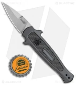 Kershaw Launch 12 CA Legal Stiletto Automatic Knife Black (1.9" Stonewash) -CRKT Sales Store Kershaw Launch 12 Call Legal Stiletto Auto Grey KER7130GRYSW BHQ 114624 jr bottlecap