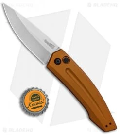 Kershaw Launch 2 Automatic Knife Bronze Aluminum (3.4" Stonewash) 7200EBSW -CRKT Sales Store Kershaw Launch 2 Auto Bronze Alum SW KER7200EBSW BHQ 90333 jr bottlecap