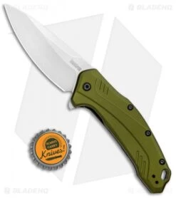 Kershaw Link 20CV Drop Point Knife Olive Al (3.25" Stonewash) 1776OLSW 9 Kershaw Link 20CV Drop Point Knife Olive Al (3.25" Stonewash) 1776OLSW -CRKT Sales Store Kershaw Link DP Olive Aluminum SW 1776OLSW BHQ 105987 jr bottlecap 2