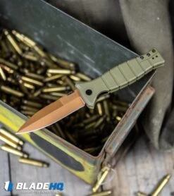 Kershaw XCOM Liner Lock Knife Desert Warrior GFN (3.6" Copper) Exclusive -CRKT Sales Store Kershaw XCOM Liner Lock Knife Desert Warrior GFN Copper Exclusive BHQ 103239 kp brass WEB