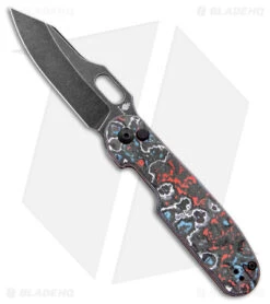 Kizer Cormorant Plunge Lock Knife Blue/Black FatCarbon (3.15" Black ELMAX)