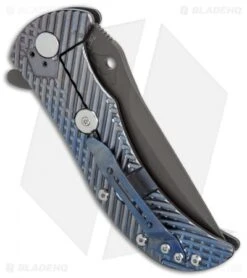 Kizer Zambi Frame Lock Knife Blue Titanium (3.625" Gray) KI4434A2 -CRKT Sales Store Kizer Cutlery Zambi BHQ 55299 er side