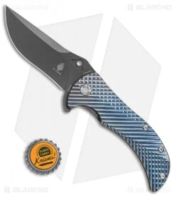Kizer Zambi Frame Lock Knife Blue Titanium (3.625" Gray) KI4434A2 -CRKT Sales Store Kizer Cutlery Zambi BHQ 55299 er size