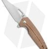 Kizer Horn Frame Lock Flipper Knife Tan Micarta (3.1" Satin) Ki3557