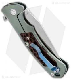 Kizer I.F.T. Frame Lock Knife Titanium (3.1" Stonewash) Ki3452 -CRKT Sales Store Kizer I.F.T. Ti SW Ki3452 BHQ 34574 jr side 2