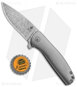 Kizer Laconico Gemini Frame Lock Knife (2.9" Odin Heim Damasteel) Ki2471D1 -CRKT Sales Store Kizer Laconico Gemini Odin Heim Damasteel Ki2471D1 BHQ 86608 jr bottlecap