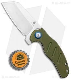 Kizer Vanguard Mini Sheepdog C01C Liner Lock Knife OD Green G-10 (2.6" Satin) -CRKT Sales Store Kizer Vanguard Mini Sheepdog C01C LL OD Green G 10 Satin V3488A2 BHQ 80400 jr bottlecap 1