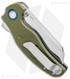 Kizer Vanguard Mini Sheepdog C01C Liner Lock Knife OD Green G-10 (2.6" Satin) -CRKT Sales Store Kizer Vanguard Mini Sheepdog C01C LL OD Green G 10 Satin V3488A2 BHQ 80400 jr side