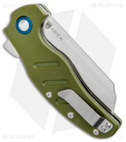 Kizer Vanguard Sheepdog XL C01C Liner Lock Knife Green G-10 (4" Satin) 7 Kizer Vanguard Sheepdog XL C01C Liner Lock Knife Green G-10 (4" Satin) -CRKT Sales Store Kizer Vanguard Sheepdog XL C01C LL Green G 10 Satin V5488C2 BHQ 98147 jr side