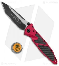 Microtech Socom Elite Tanto Manual Knife Red/CF (4" Two Tone) 161-1RDCFI -CRKT Sales Store Microtech Socom Elite Tanto Red CF TT 161 1RDCFI BHQ 101584 jr bottlecap