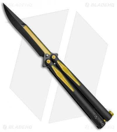 Microtech Tachyon III Balisong Butterfly Knife BM (4.5" Black/Yellow) 173-1BM 1 Microtech Tachyon III Balisong Butterfly Knife BM (4.5" Black/Yellow) 173-1BM