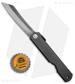 Nagao Higonokami Friction Folder Black Stainless Steel (3" Aogami) -CRKT Sales Store Nagao Higonokami Black Stainless Steel Aogami HIGOCBB BHQ 72445 jr bottlecap