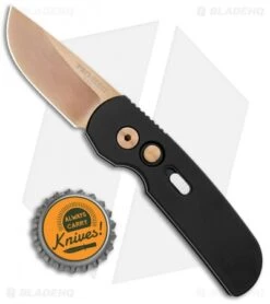 Pro-Tech Calmigo CA Legal Automatic Knife (1.9" Rose Gold) 2203 RG -CRKT Sales Store Protech Calmigo CA Legal Auto Rose Gold 2203 RG BHQ 92523 jr bottlecap 1