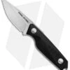 Real Steel Connector Drop Point Fixed Blade Neck Knife Black G-10 (2.25" Satin)