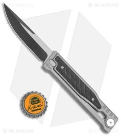 Reate Knives Reate EXO Gravity Drop Point Knife Titanium/Black G-10 (3.75" Two Tone PVD) -CRKT Sales Store Reate EXO Gravity DP Ti Black G 10 PVD BHQ 142280 jr bottlecap