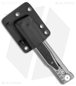 Reate Knives Reate EXO Gravity Tanto Knife Titanium/Black G-10 (3.75" Two Tone PVD) -CRKT Sales Store Reate EXO Gravity Tanto Ti Black G 10 PVD BHQ 142281 jr sheath