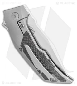 Reate Knives Bharucha T3000 Carbon Fiber Bead Blast (3" Satin) 6 Reate Knives Bharucha T3000 Carbon Fiber Bead Blast (3" Satin) -CRKT Sales Store Reate Knives Bharucha T3000 Carbon Fiber Bead Blast 3in Satin BHQ 115090 LS Side