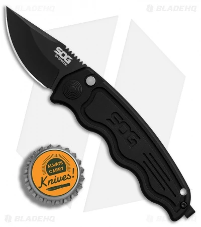 SOG-TAC California Special Automatic Knife (1.9" Black) ST-14 4 SOG-TAC California Special Automatic Knife (1.9" Black) ST-14 - Image 4