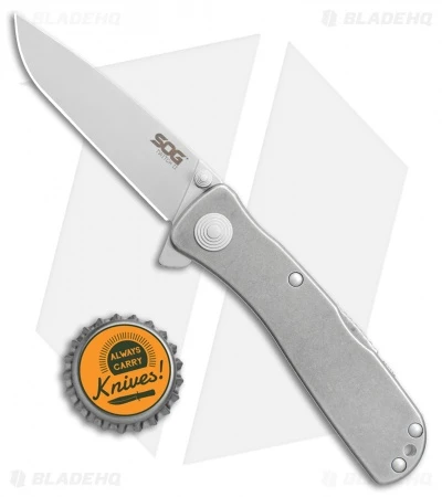 SOG Twitch II LT Assisted Opening Knife Stonewash (2.6" Satin) TWI-18 4 SOG Twitch II LT Assisted Opening Knife Stonewash (2.6" Satin) TWI-18 - Image 4