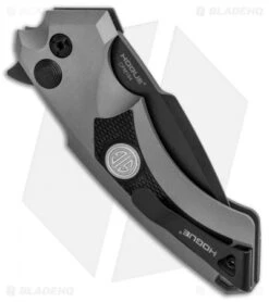 Hogue Sig Sauer X5 Spear Point Flipper Knife Gray (3.5" Black) 36572 -CRKT Sales Store Sig X5 Sig Tactical Folder 36572 BHQ 82363 jr side