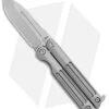 Terrain 365 Balisong Terravantium Butterfly Knife Titanium (2" Bead Blast)