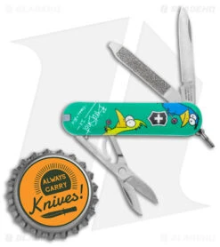 Victorinox Classic SD Swiss Army Knife Blade HQ/Frankie & Bird Exclusive Green 7 Victorinox Classic SD Swiss Army Knife Blade HQ/Frankie & Bird Exclusive Green -CRKT Sales Store Victorinox Classic SD Swiss Army Knife Blade HQ Frankie and Bird Exclusive Green BHQ 147743 jr bottlecap