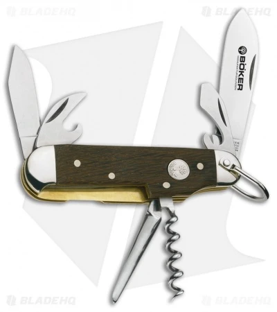 Boker Camp Pocket Knife 3.5" Smoked Oak 110183 1 Boker Camp Pocket Knife 3.5" Smoked Oak 110183