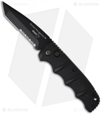 Boker Kalashnikov Tanto Automatic Knife Black (3.25" Black D2 Serr) 1 Boker Kalashnikov Tanto Automatic Knife Black (3.25" Black D2 Serr)