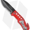 Boker Magnum Firefighter Liner Lock Knife Red G-10 (3.5" Gray) 01SC172