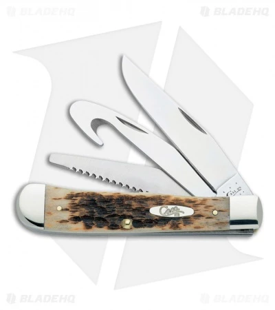 Case Hunter Trapper Pocket Knife 4.125" Amber Bone (6354GS SS) 00149 1 Case Hunter Trapper Pocket Knife 4.125" Amber Bone (6354GS SS) 00149