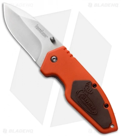 Kershaw Buck Commander 3/4-Ton Knife Orange/Brown (2.75" Satin) 1446ORBCX 1 Kershaw Buck Commander 3/4-Ton Knife Orange/Brown (2.75" Satin) 1446ORBCX