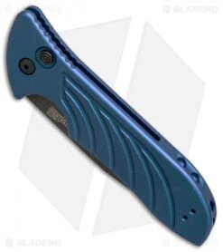 Kershaw Emerson Launch 5 Automatic Knife Blue Aluminum (3.4" Black) 7600BLUBLK -CRKT Sales Store kershaw emerson launch 5 blue ker7600blublk BHQ 37457 er spine
