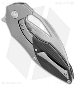 Kizer Isham Megatherium Frame Lock Knife Carbon Fiber (3.6" Stonewash) Ki4502 6 Kizer Isham Megatherium Frame Lock Knife Carbon Fiber (3.6" Stonewash) Ki4502 -CRKT Sales Store kizer isham megatherium sw cf Ki4502A1 BHQ 52403 dl side