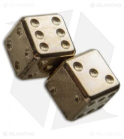 LionSteel Acorn Dice Keychain (Brass) DDOT -CRKT Sales Store lionsteel dd ot dice cm