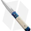 Pro-Tech Godfather Automatic Knife Blue Jazz / Ivory Micarta (4" Satin) 910-JAZZ