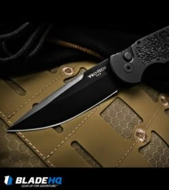 Pro-Tech TR-3 Tactical Response Automatic Knife Non-Slip (3.5" Black) R6 -CRKT Sales Store protech tr 3 nonslip r6 BHQ 48945 dl