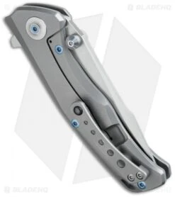 Reate Knives Torrent Flipper Frame Lock Knife Titanium (3.625" Satin/SW) RWL-34 -CRKT Sales Store reate knives torrent flipper frame lock ti side cm