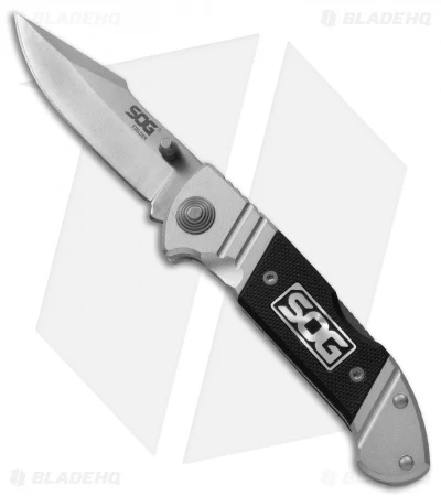 SOG Fielder Mini Spring Assisted Knife (2.75" Satin) FF3302 1 SOG Fielder Mini Spring Assisted Knife (2.75" Satin) FF3302